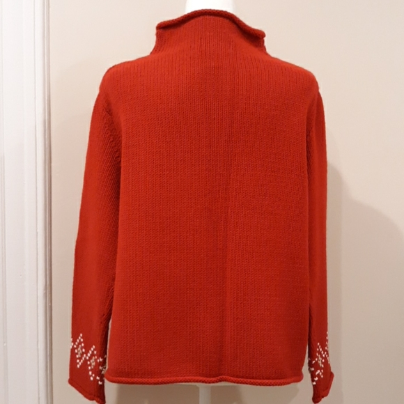 Red snowflake design sweater by Sonoma Size Large - Picture 7 of 12